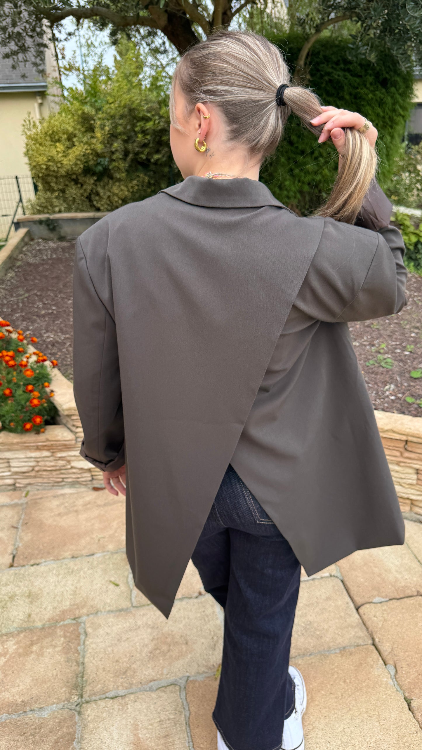 Blazer croisé choco