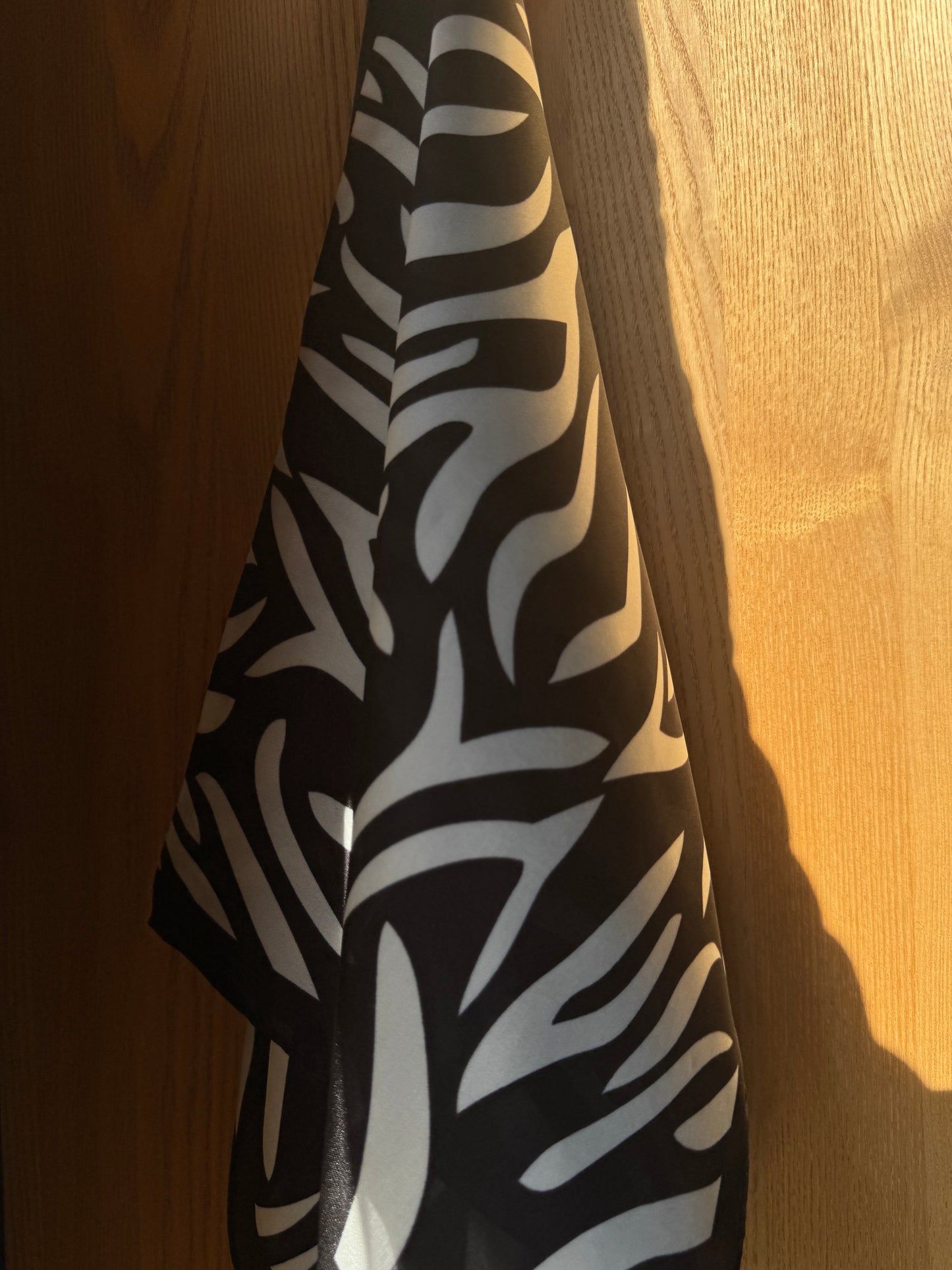 Foulard soie zébré