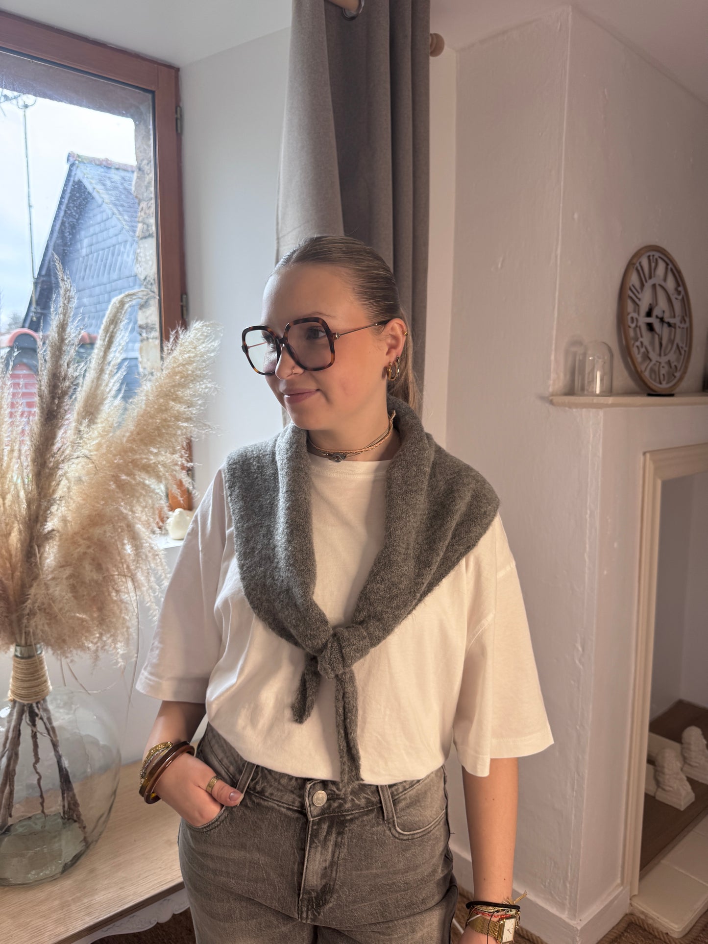 Foulard gris