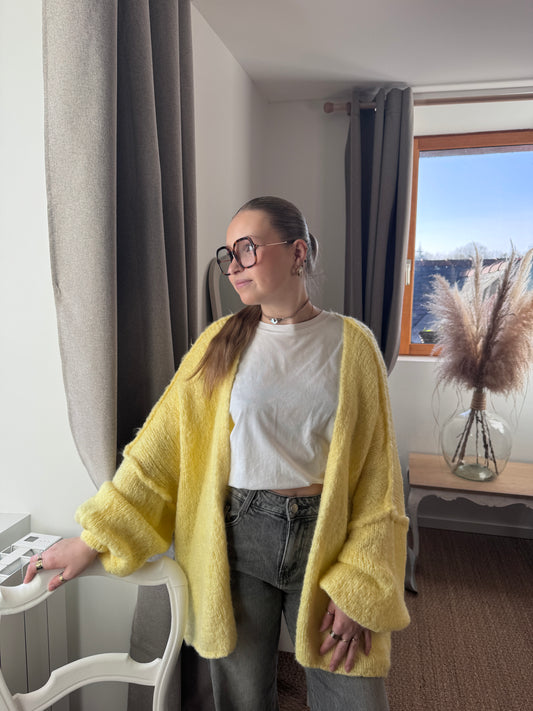 Gilet oversize jaune