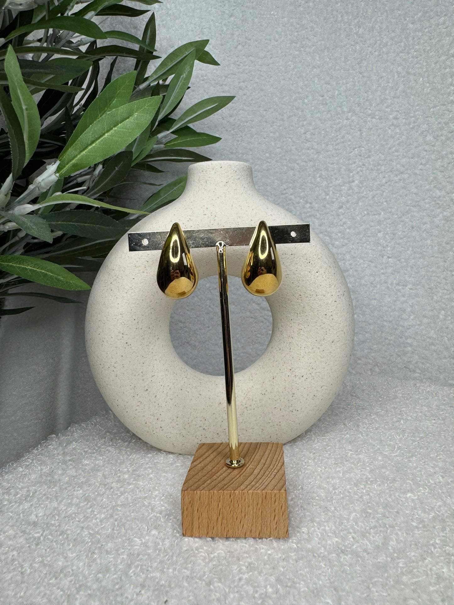 Boucles d'oreilles gouttes acier inoxydable