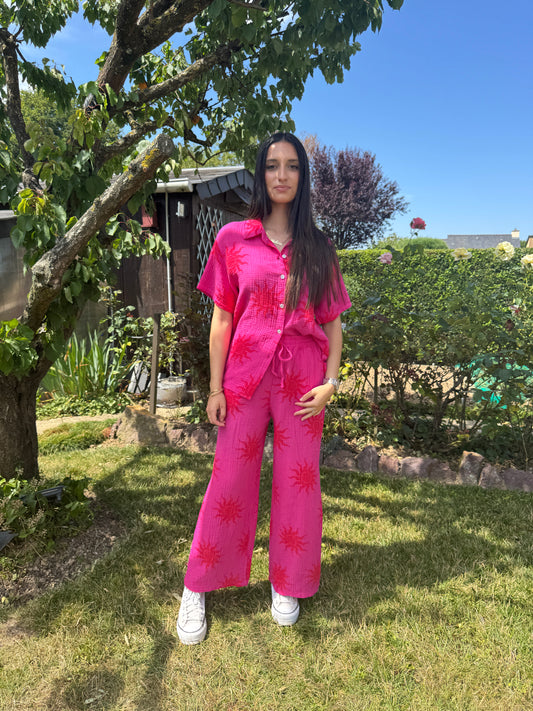 Pantalon soleil gaze coton