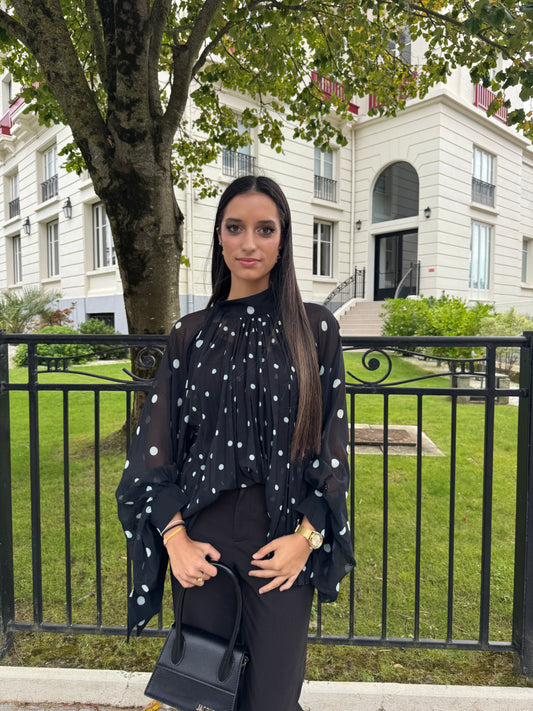 Blouse à pois
